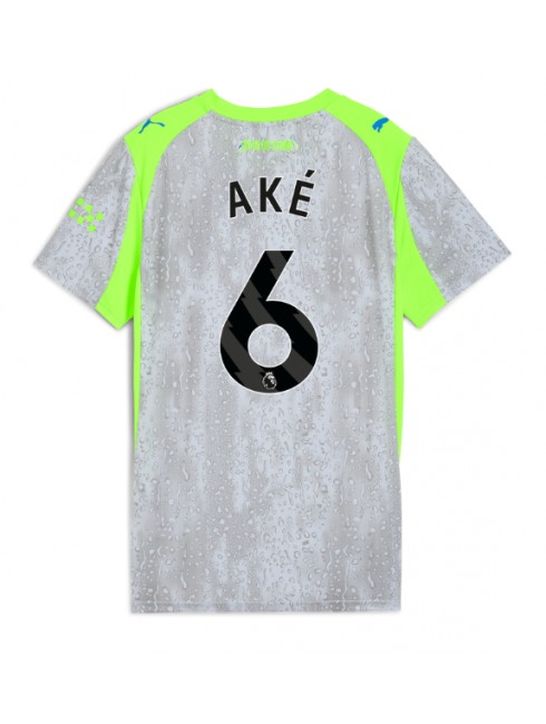 Manchester City Nathan Ake #6 Ausweichtrikot für Frauen 2025-26 Kurzarm Manchester City Nathan Ake #6 Ausweichtrikot für Frauen 2025-26 Kurzarm